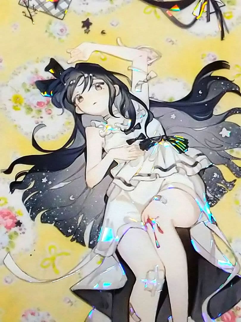 J967＃黑猫部落(贝壳光)迷雾切り売り海外人物マステ女の子