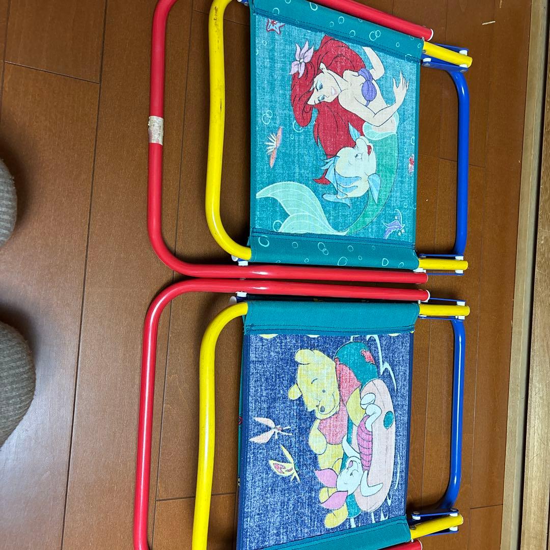 【レア】リトルマーメイド プーさん 子供用アウトドアチェア
