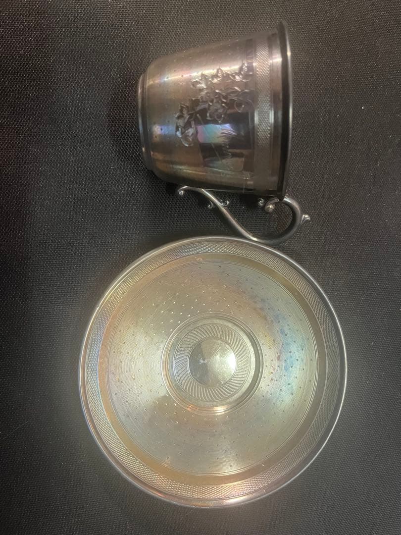 フランスアンティーク　刻印アリ　銀無垢　カップ