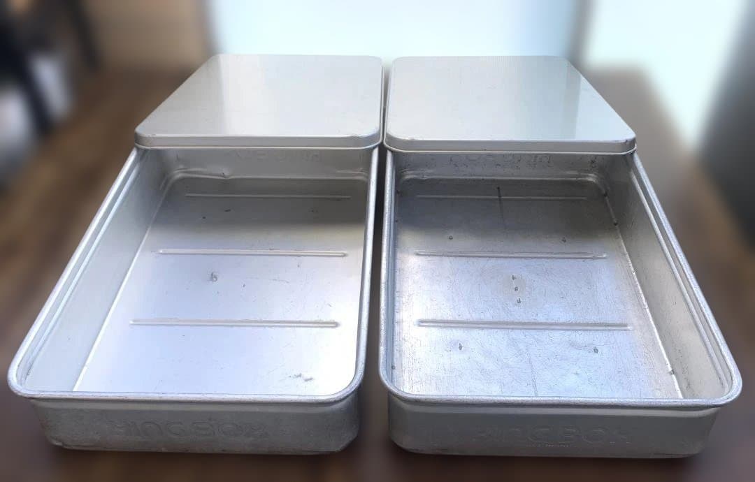 中尾アルミ キングボックス 蓋付き 4点セット 大110×2 大80×2