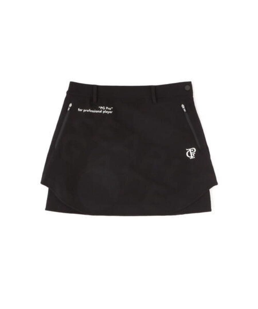 PEARLY GATES SOLOTEX ニットパネルジャガード スカート