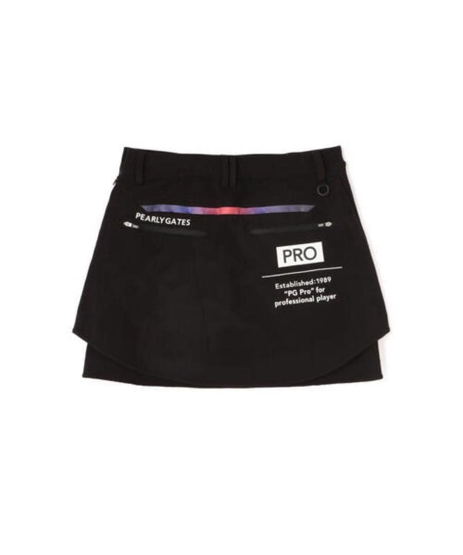 PEARLY GATES SOLOTEX ニットパネルジャガード スカート