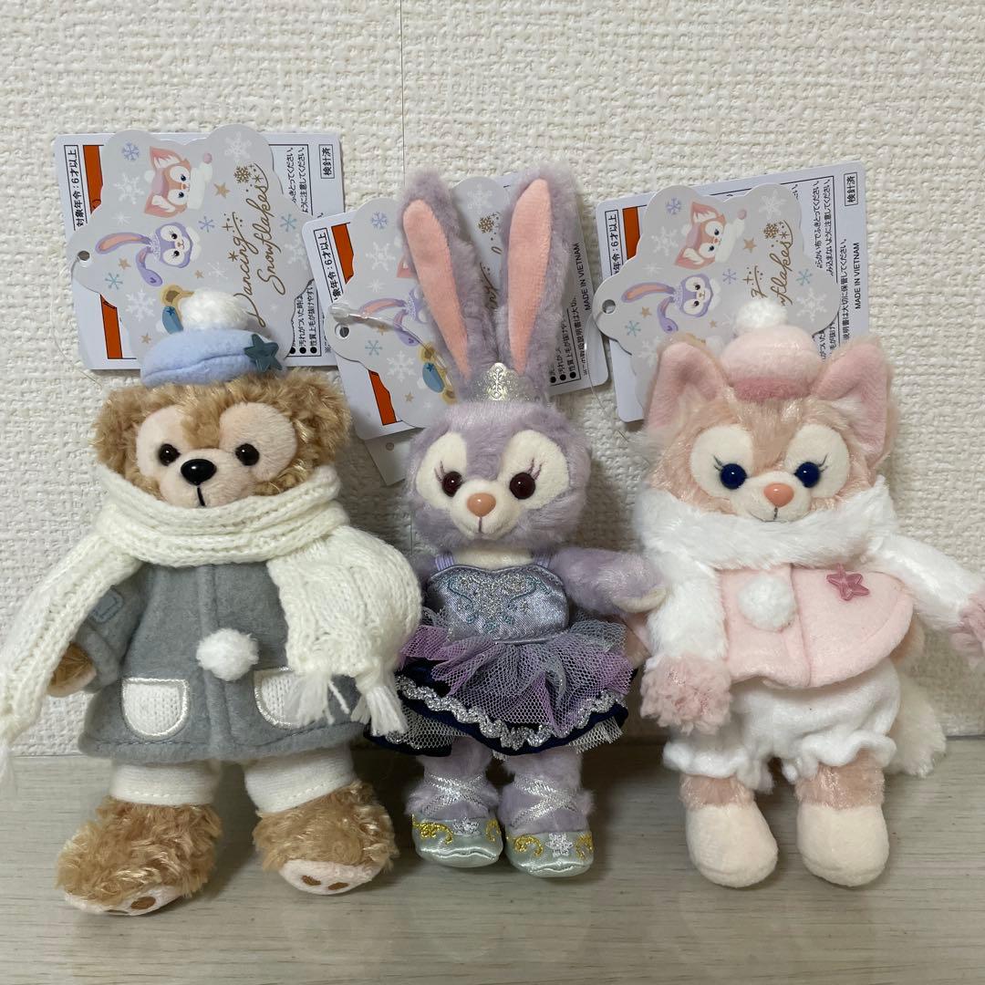 ダッフィー ステラルー リーナベル ダンシングスノーフレークス ぬいば セット