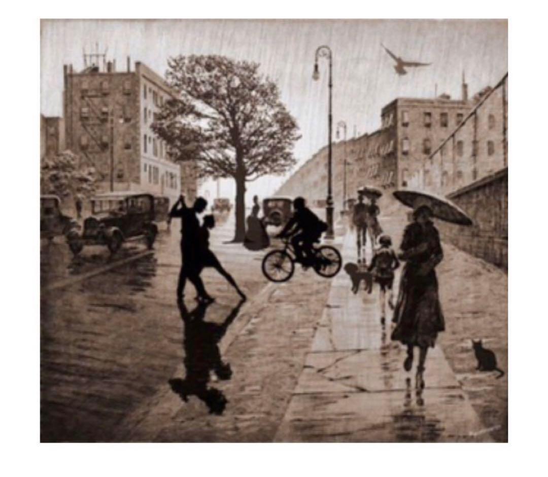 2024年100人100点絵画入賞 Piero Hearts 踊るロンドン