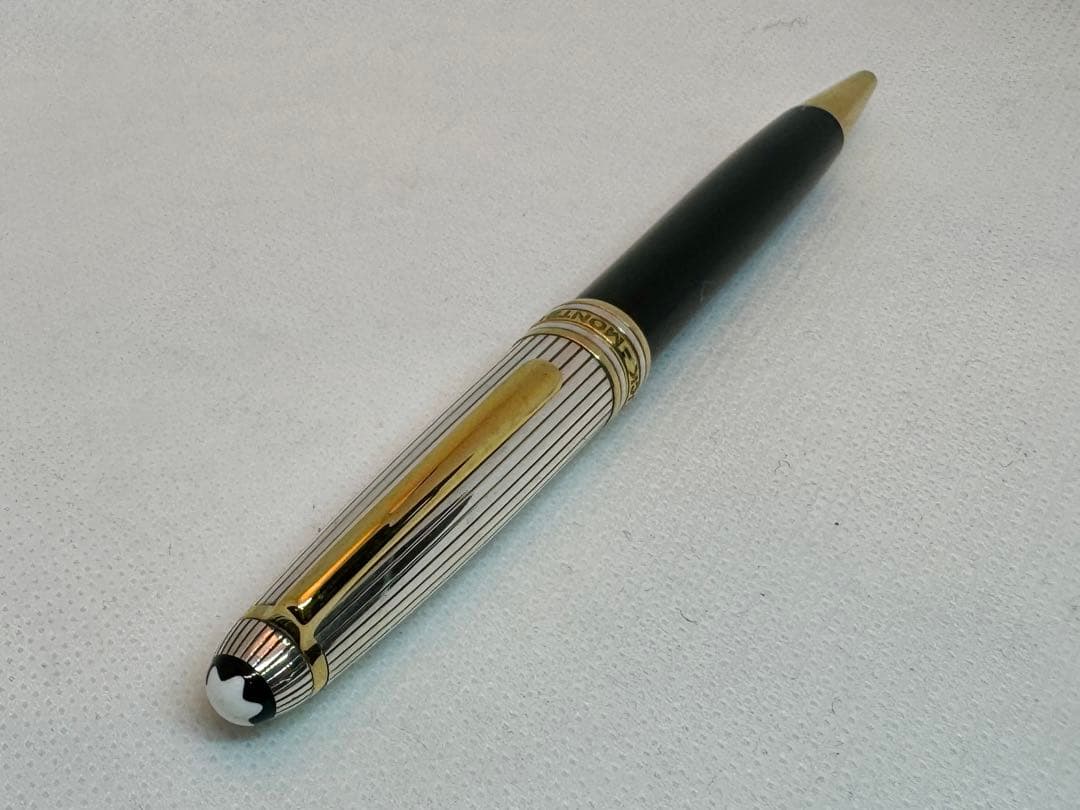 美品 モンブラン マイスターシュテュック ボールペン 金／銀