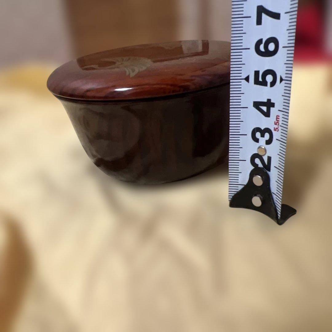 茶道具　雲鶴蒔絵　松茶入　出雲大社棟木古材造之　喜北作　箱書付き　無傷逸品