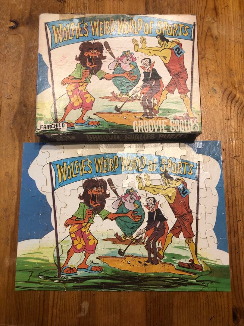 ホラー　モンスター　70s 幽霊城のドボチョン一家　ビンテージ　ジグゾーパズル