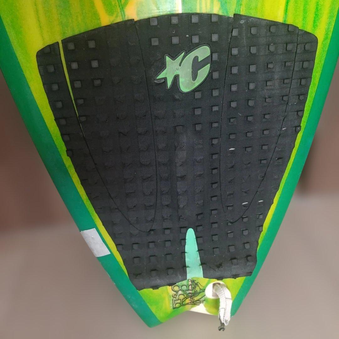 H\"rash ショートボード 緑/黄　175cm