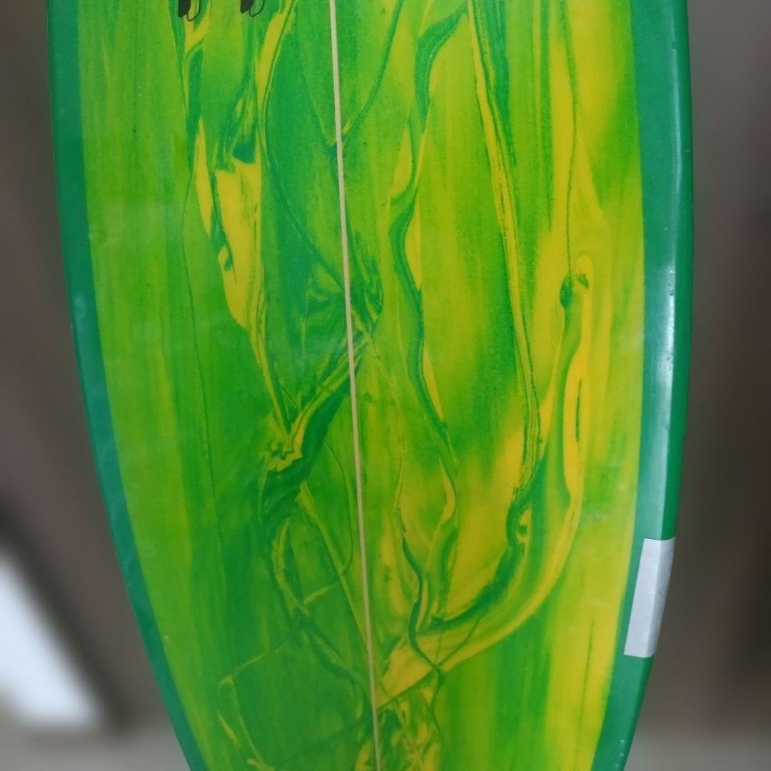 H\"rash ショートボード 緑/黄　175cm