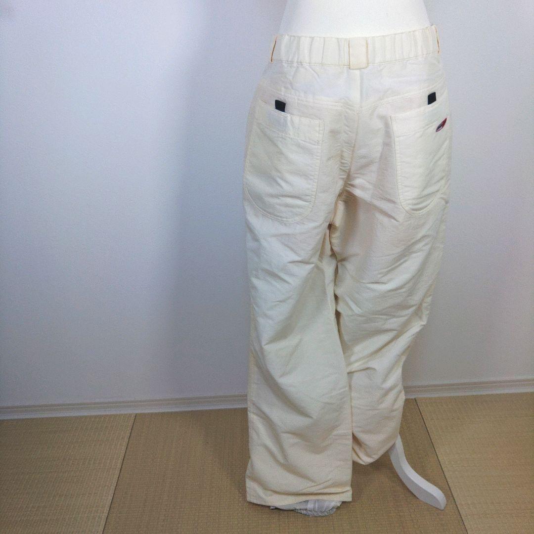 メンズ　L　スキー　スノーボードウェア　上下セット　水色　ベージュ　ホワイト
