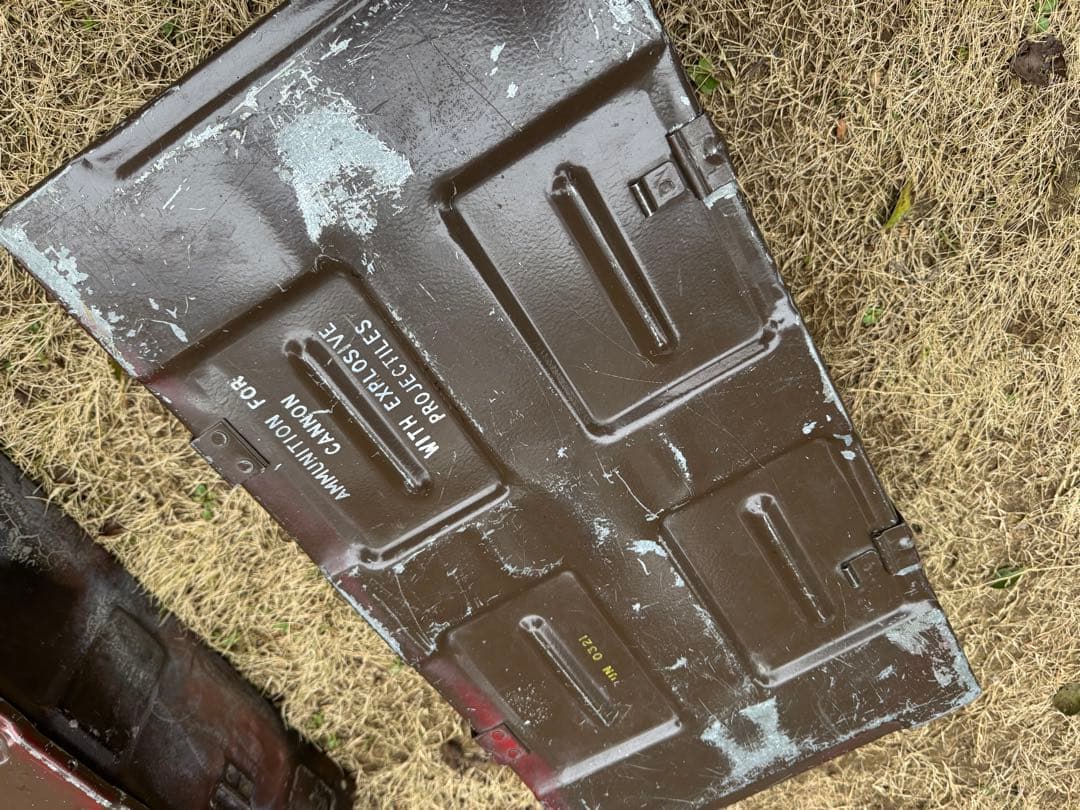 希少！　米軍放出品　ヴィンテージ　アンモボックス　スチール製　2個セット