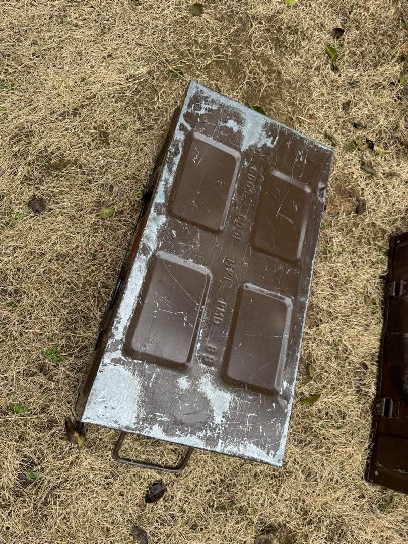 希少！　米軍放出品　ヴィンテージ　アンモボックス　スチール製　2個セット