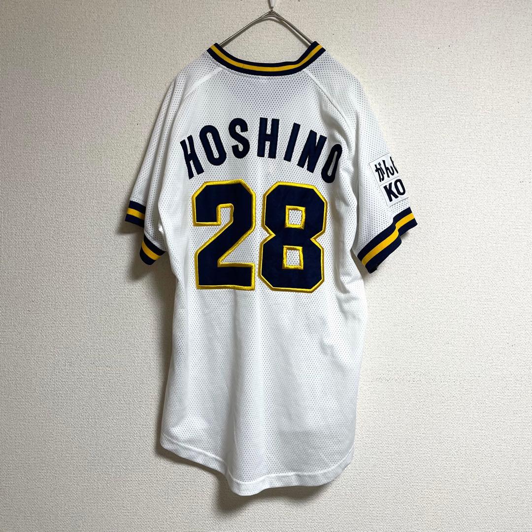 オリックスブルーウェーブ　星野伸之　28 復刻レプリカユニフォーム　旧ホーム　M