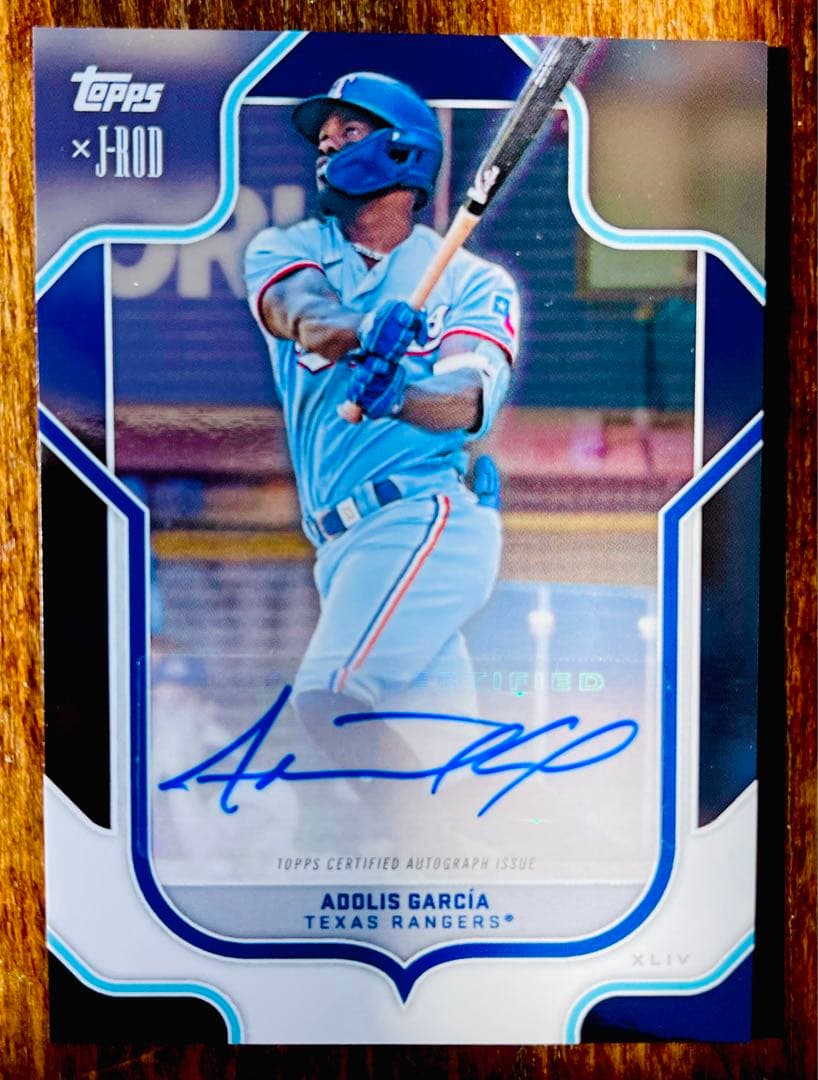 大活躍Adolis Garcia 直筆サイン　ガルシア　auto レンジャース