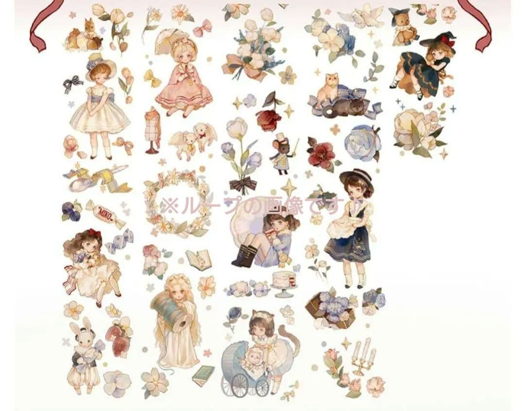 ✩再販✩J92＃从前有座森林(PET)Fabifoo切り売り海外人物マステ