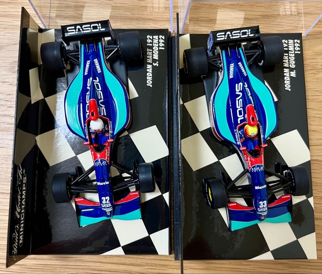 ミニチャンプス 1992年 ジョーダン・ヤマハ192 1/43 2台セット