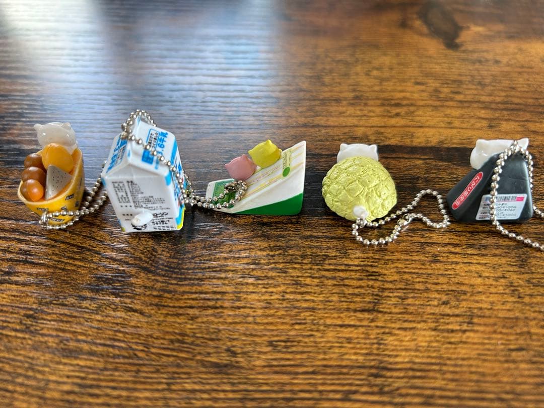 にゃんにゃんにゃんこ　ローソンコラボ　ストラップ5個セット 平成レトロ　激レア