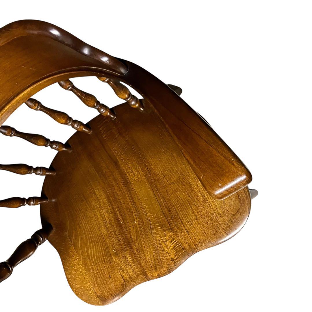 【送料無料】飛騨産業 キツツキ ウィンザーチェア アームチェア アンティーク ②