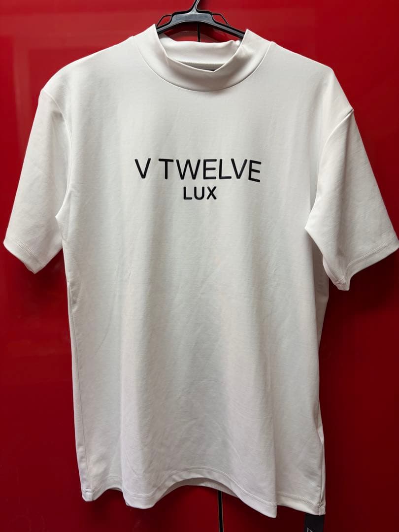 【新品タグ付V12 LUX ヴィ・トゥエルヴ モックネック シャツ L ホワイト