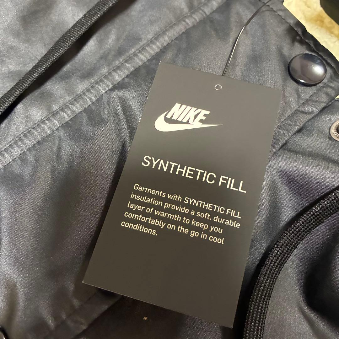 NIKE 【未使用タグ付】 ベンチコート 黒 ブラック ボア Lサイズ