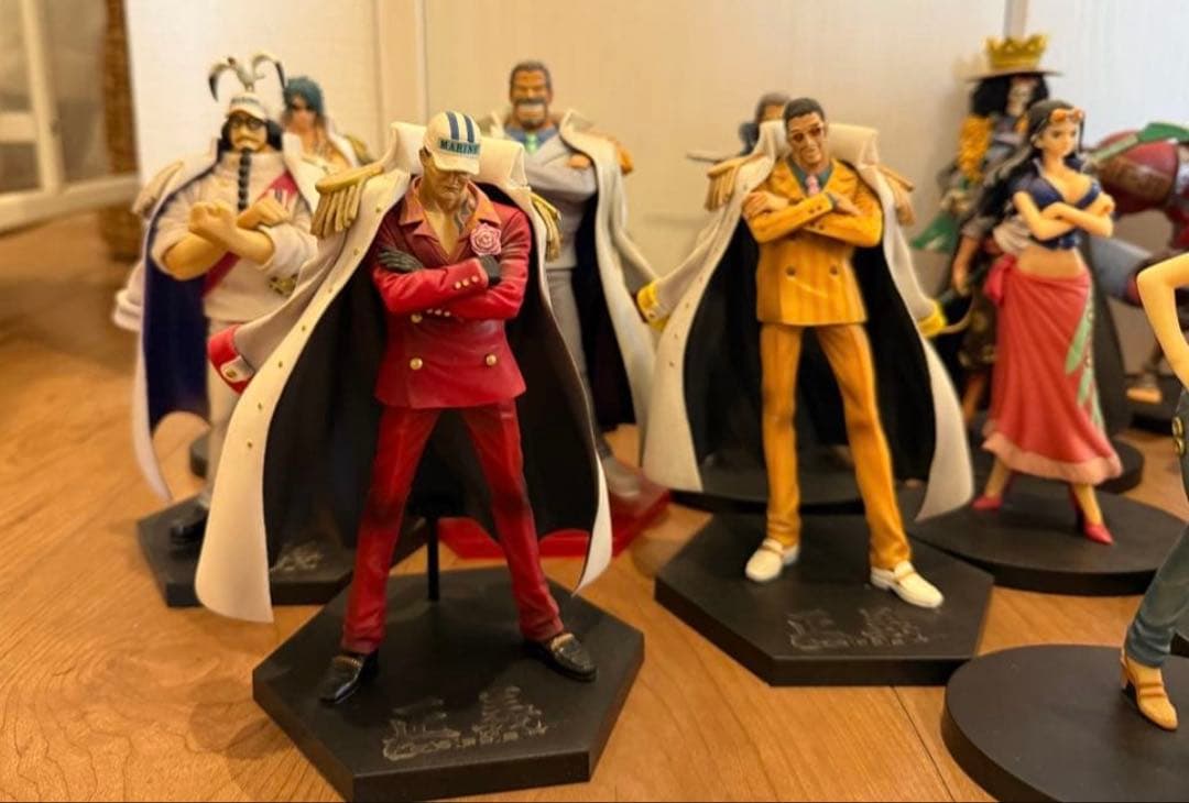 超レア　ワンピース 麦わら一味　王下七武海海軍大将フィギュアセット　コンプリート