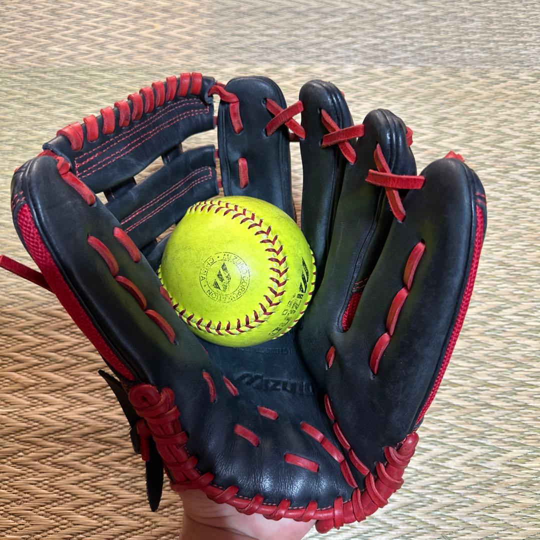 【中古】ミズノ　ビューリーグ　一般軟式オールラウンド　背面メッシュ