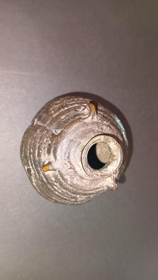 李王家伝来 古銅三耳小壺 緑青の美