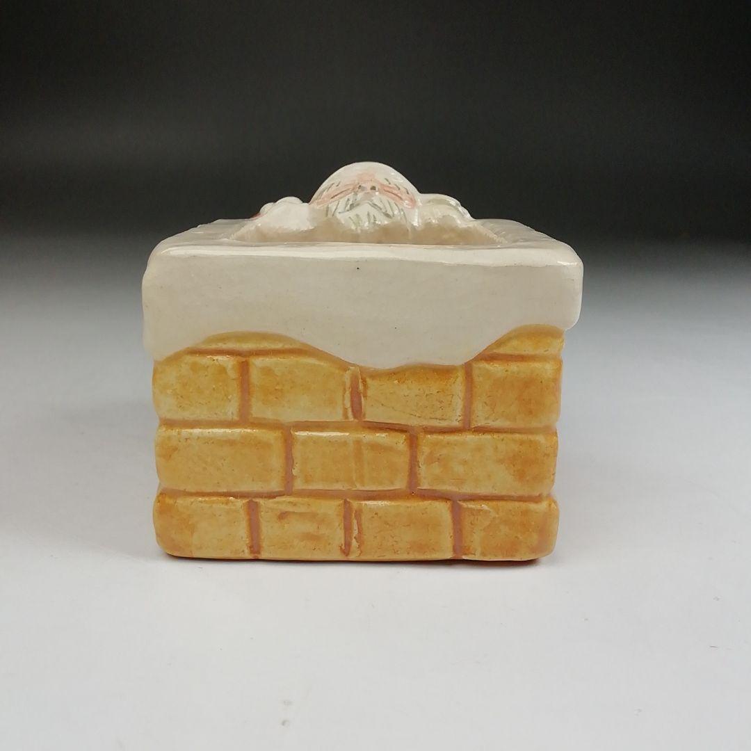 Ｔ８９６　蓋置　『サンタクロース』『伊東桂楽 造』　共箱　茶道具