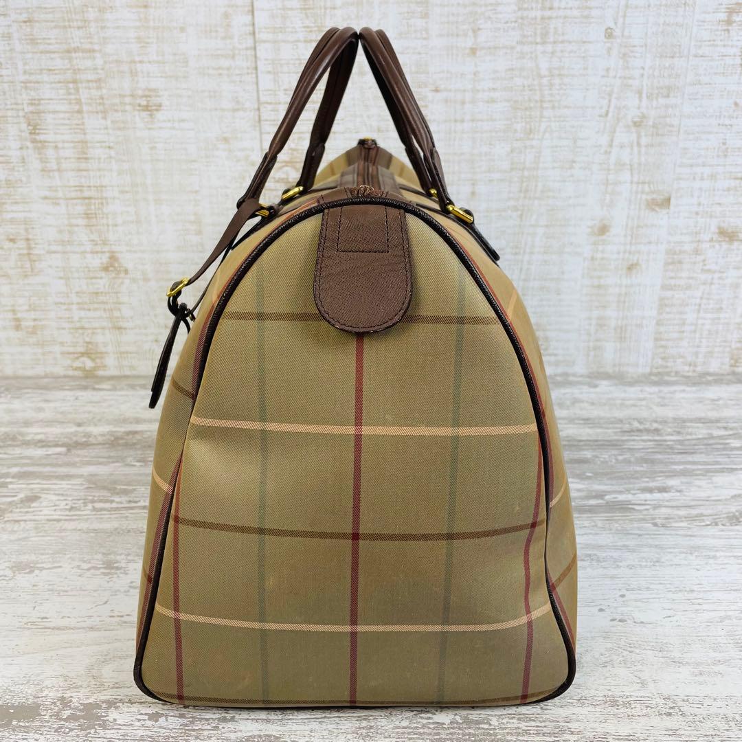 Burberrys バーバリー ボストンバッグ チェックビンテージ 南京鍵付き