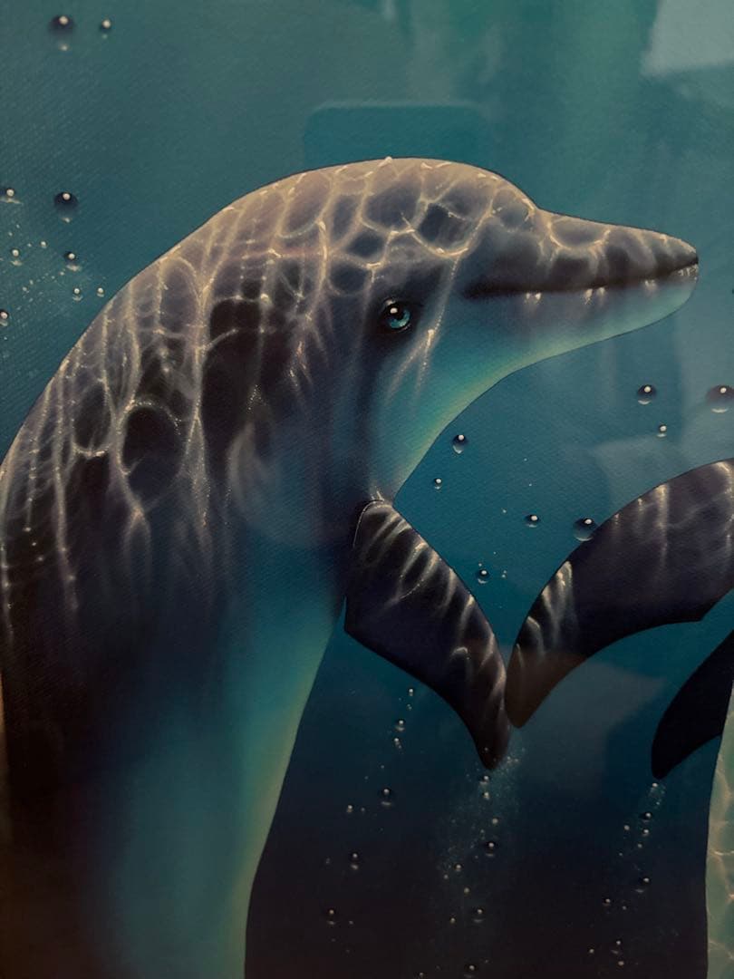 ラッセン版画エンブレイシング・ザ・ライト　ミクストメディア　手色彩　サイン　大型