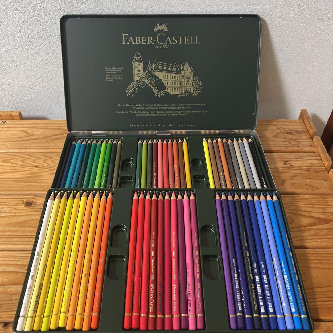 Faber-Castell 60色 ポリクロモス 油性色鉛筆セット