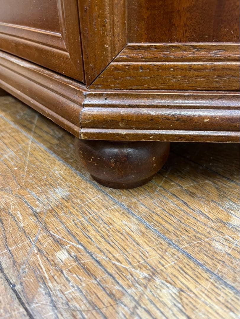 アンティーク家具 木製 イタリア 象嵌 電話台 サイドテーブル チェスト