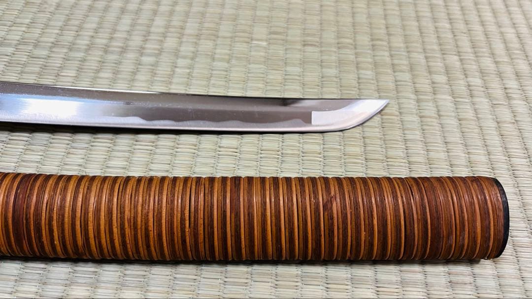 模造刀 大小 2振りセット 藤巻 鍔付き雲龍拵 笄付き 250519-4