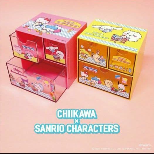 ✨先行発売✨☺️新品・未開封☺️ちいかわ サンリオ コラボ★キャラチェスト★2点