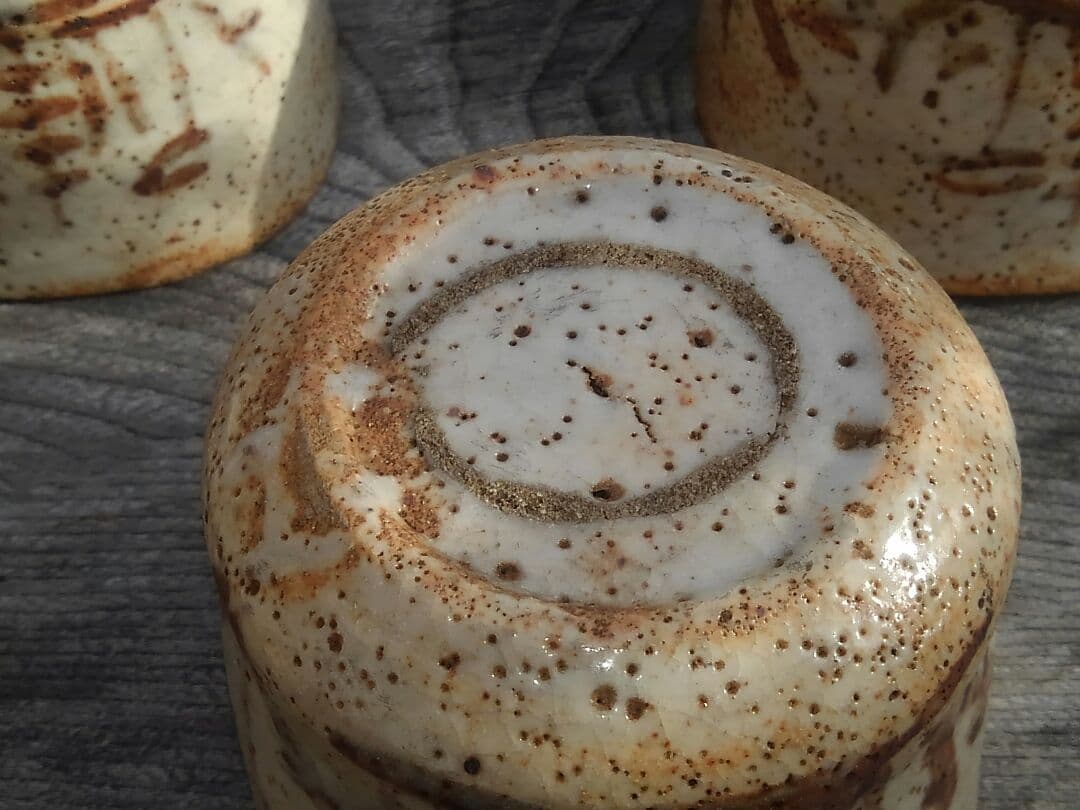 ♥美濃焼　志野　向付　五客揃い　桐箱付き