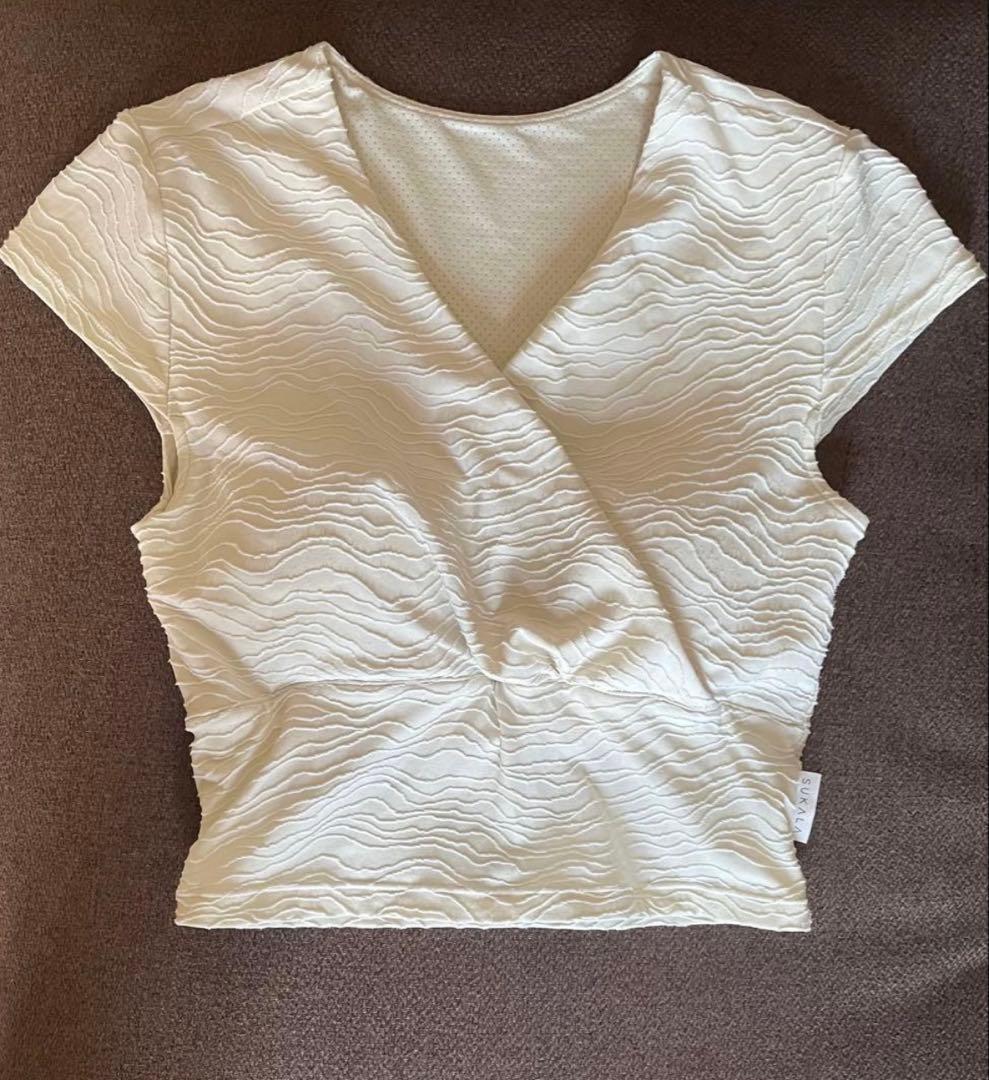 美品　スカーラ SUKALA sukala キャップスリーブトップス　ヨガウェア