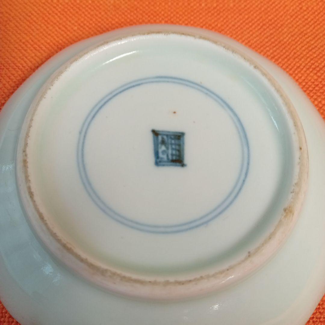 骨董品　明時代、桃山時代　古染付　染付小皿　2枚