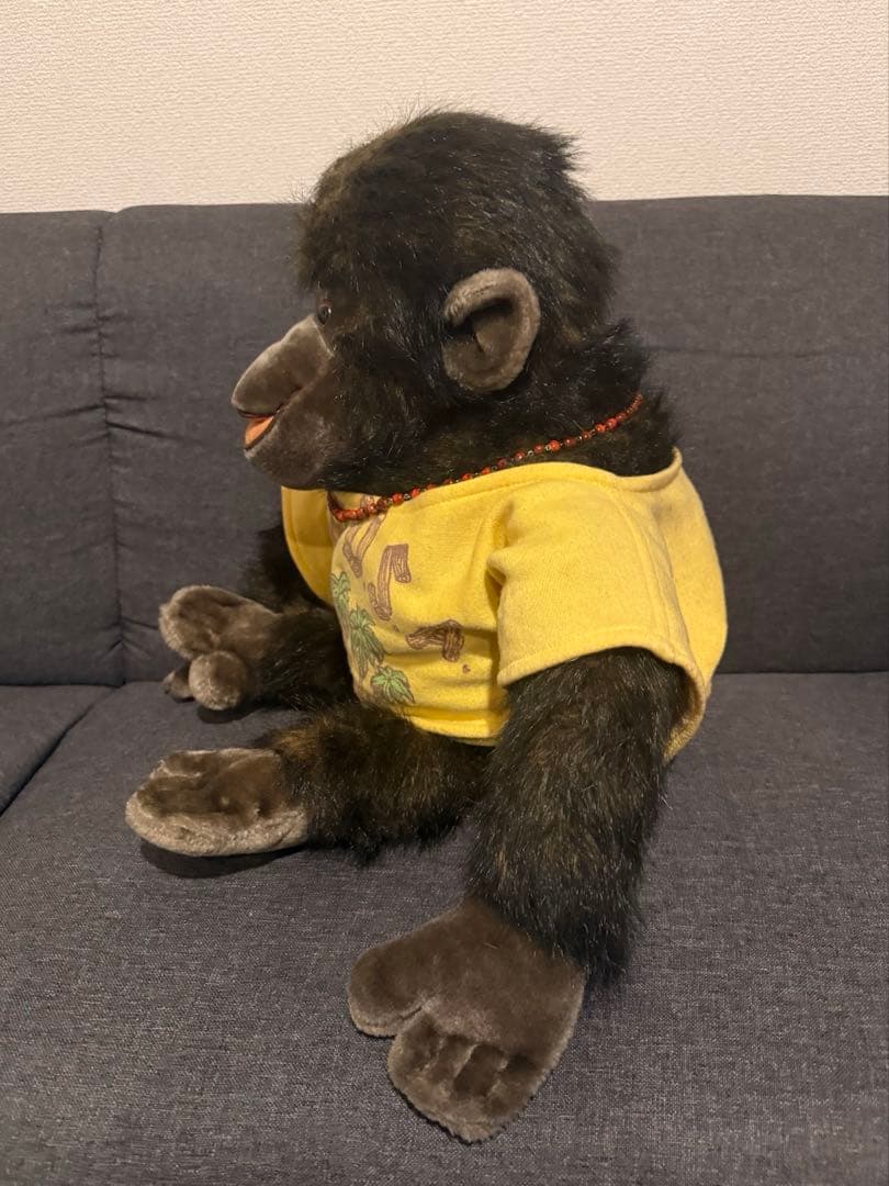 【レトロ】ゴリラ チンパンジー 特大 ぬいぐるみ campUSA アンティーク