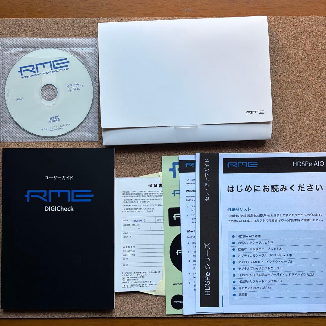 RME HDSPe AIO オーディオインターフェイス