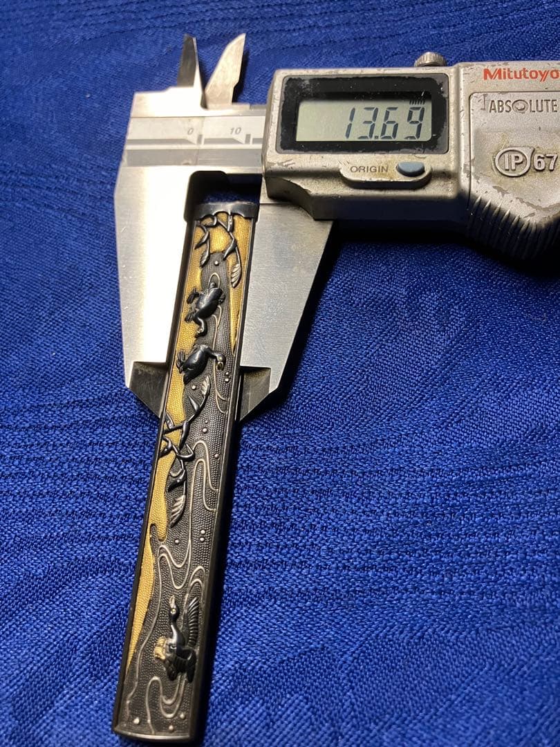 日本刀　装飾　小柄　金銀象嵌　時代物　骨董品