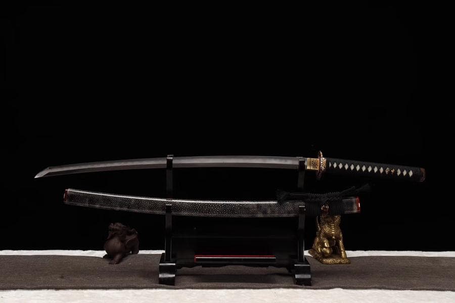 永楽魚皮 日本刀 模造刀 居合刀 武士道 武蔵 鑑賞用 手鍛造打