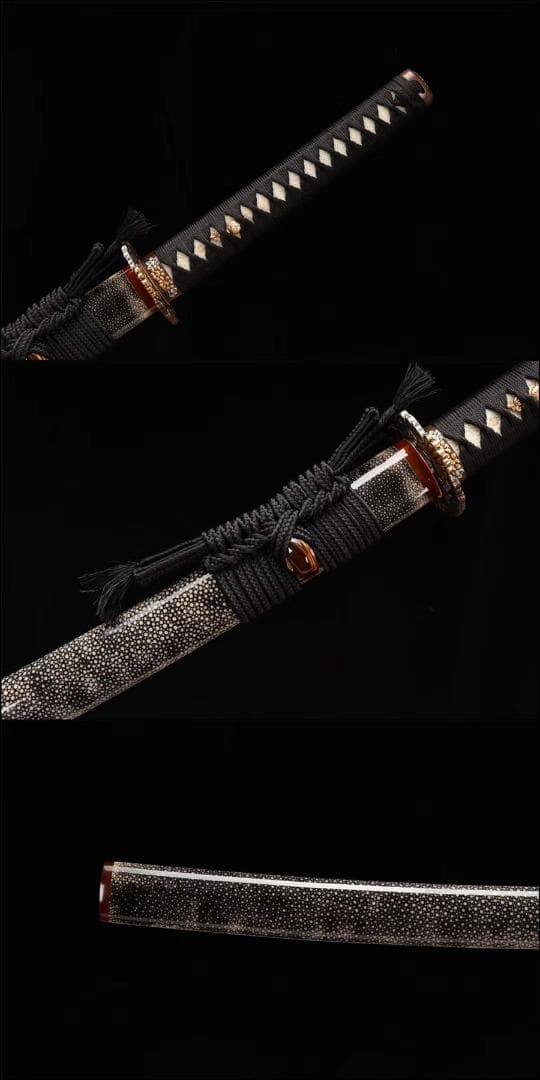 永楽魚皮 日本刀 模造刀 居合刀 武士道 武蔵 鑑賞用 手鍛造打