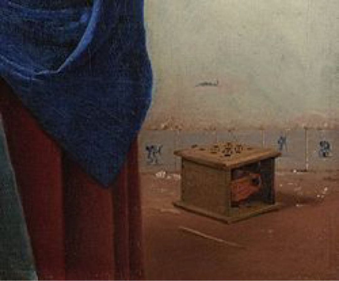 1700点代　デルフトタイル　うさぎ/ アンティーク　古道具　18世紀