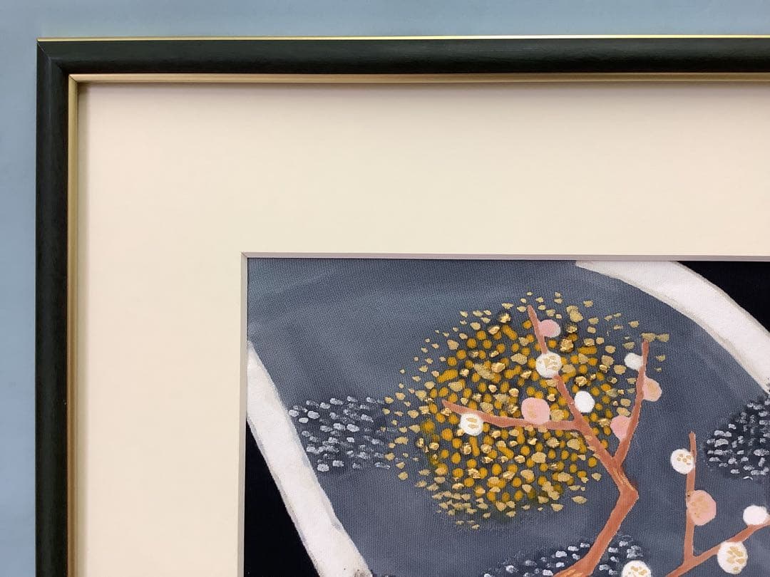 安達雅一　「白い風」工芸　染額　染織工芸作家　東京友禅　日展会友・日本工芸会会員