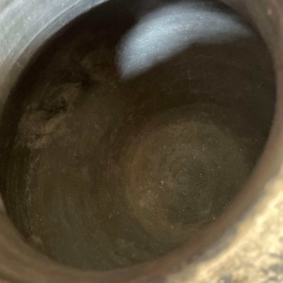 中国古美術　黒陶　壺　竜山文化　Chiping Black Pottery