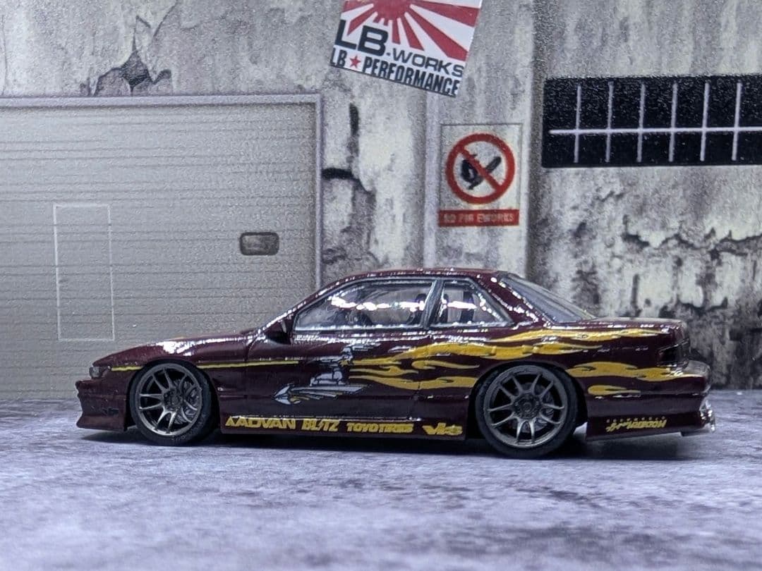 ターマックワークス 1/64 VERTEX 日産 シルビア S13 レティ仕様