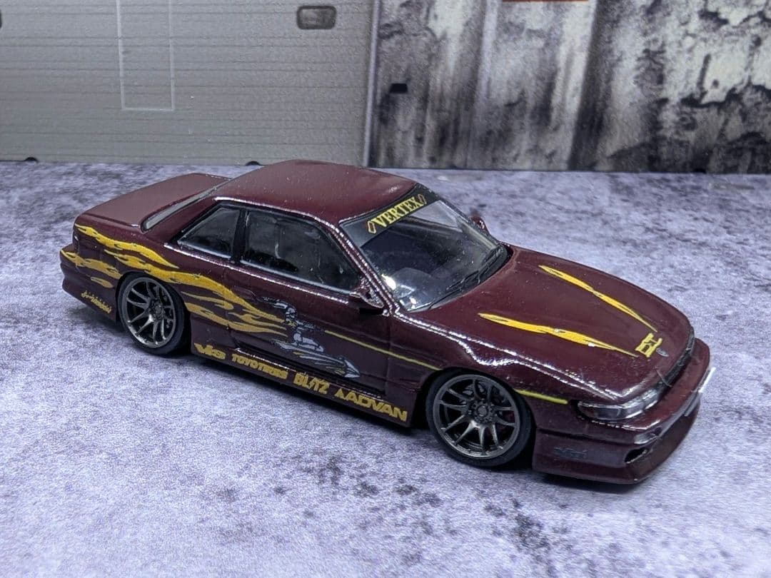 ターマックワークス 1/64 VERTEX 日産 シルビア S13 レティ仕様