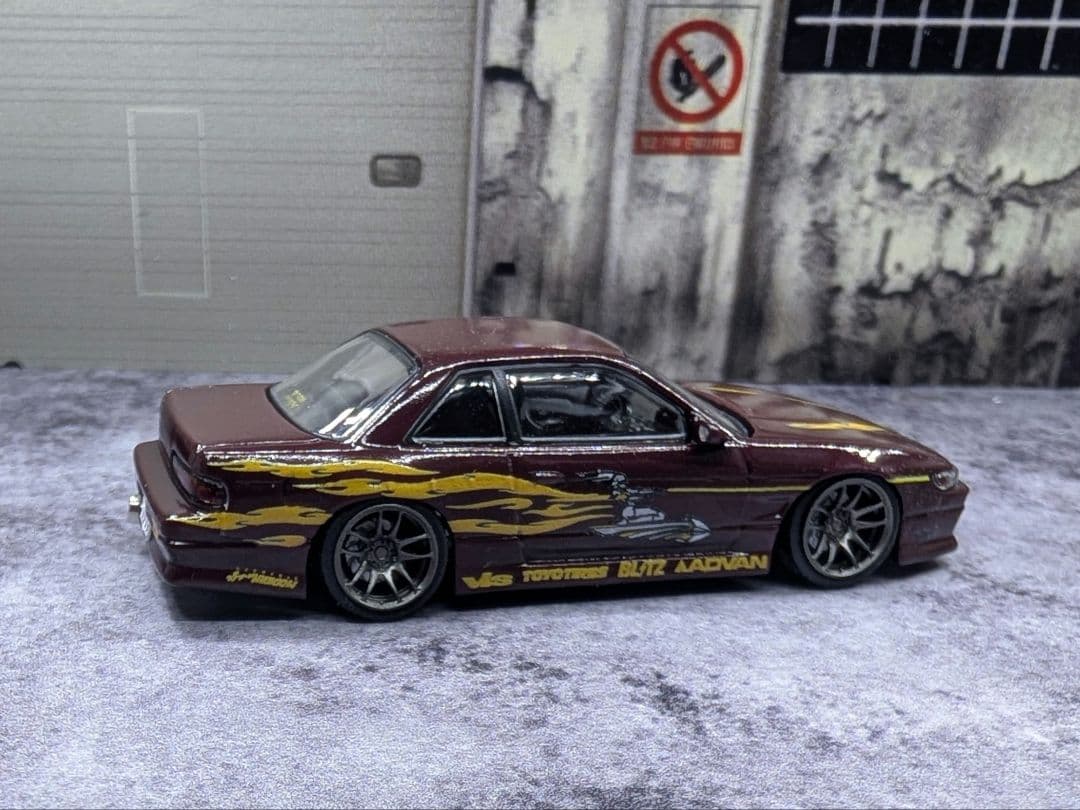 ターマックワークス 1/64 VERTEX 日産 シルビア S13 レティ仕様