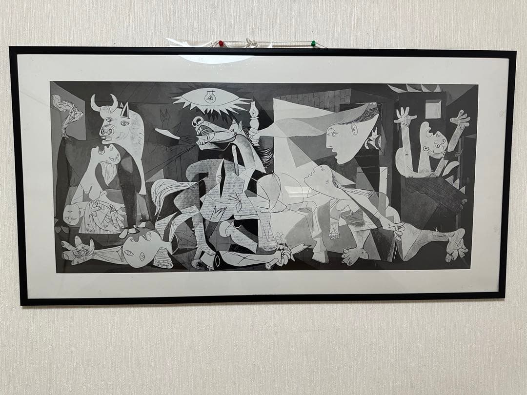 パブロ ピカソ ゲルニカ額入りアートパネル アートポスター幅102cm