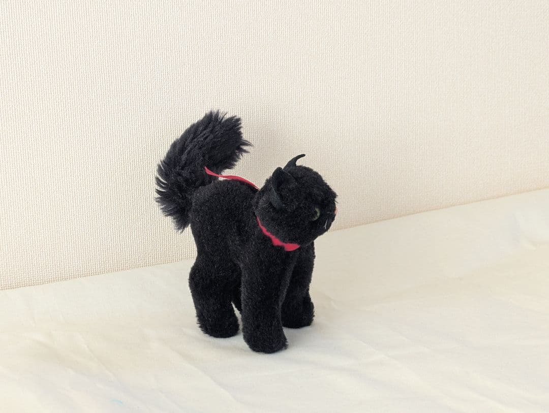 ハーマン　黒猫　ブラックキャット　トムキャット　ぬいぐるみ　アンティーク